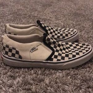Checkerboard Slip-on Vans